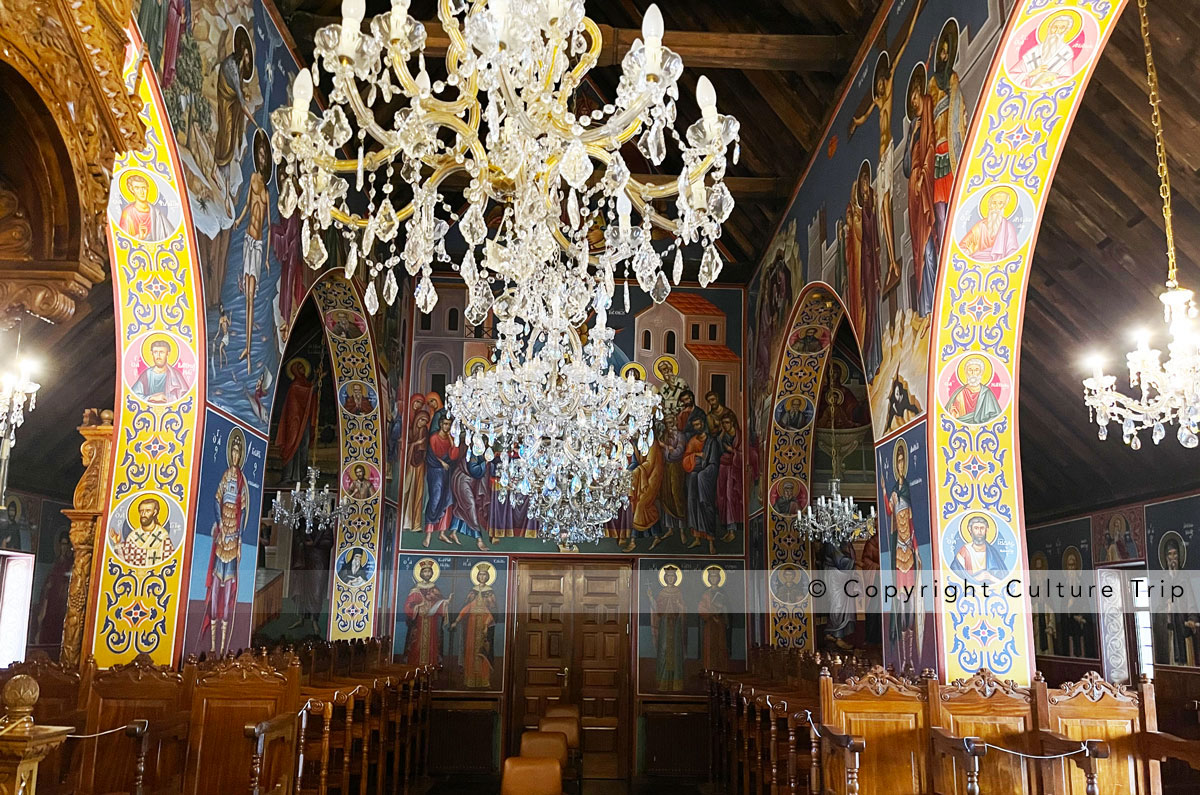 La nef de l'église de Trooditissa