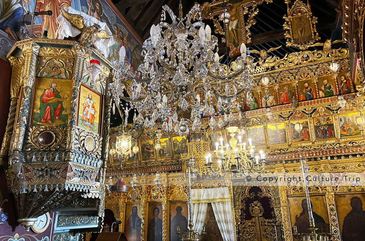 L'iconostase de l'église de Trooditissa