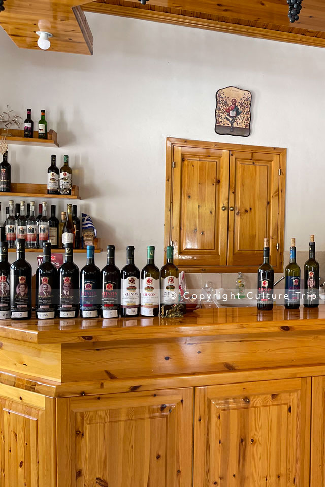 Bar pour la dégustation du vin