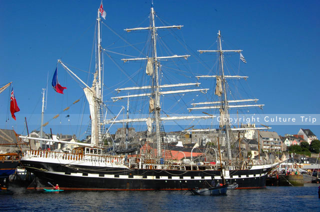 Le Belem au Port-Rhu à Douarnenez