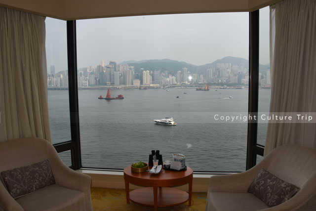 Vue sur la baie de Hong Kong